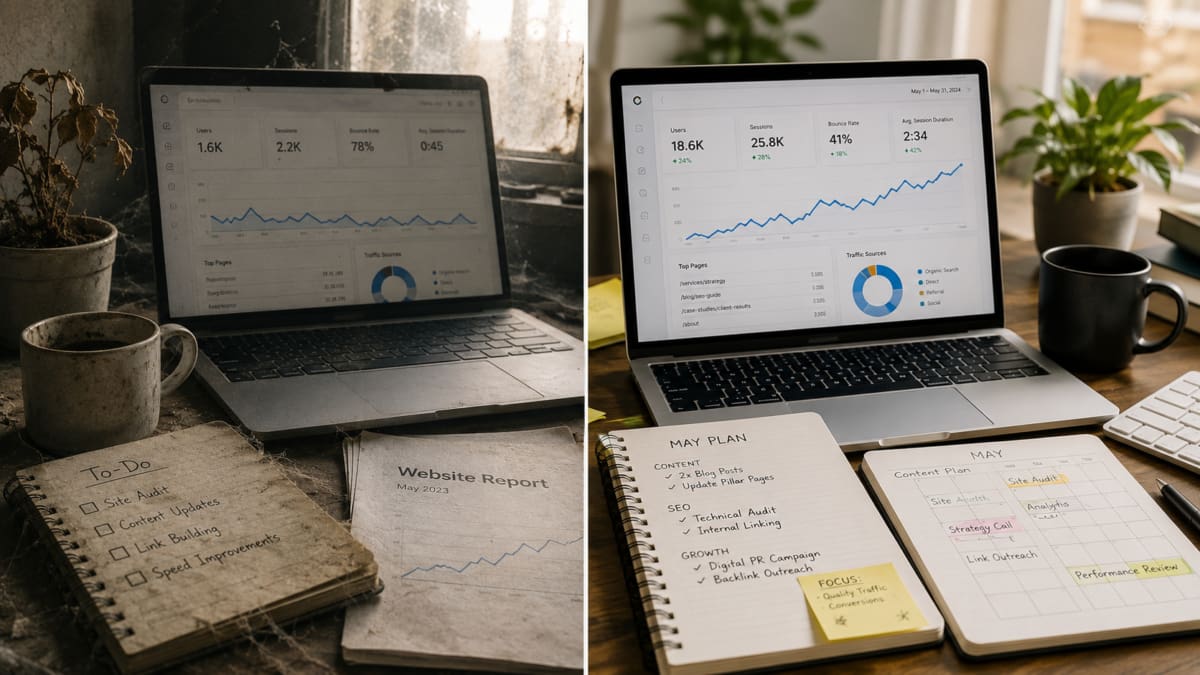Retainers nurture your site and digital advertising - projects stagnate over time.